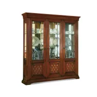 Zdjęcie Stylowa antyczna 3-drzwiowa gablota