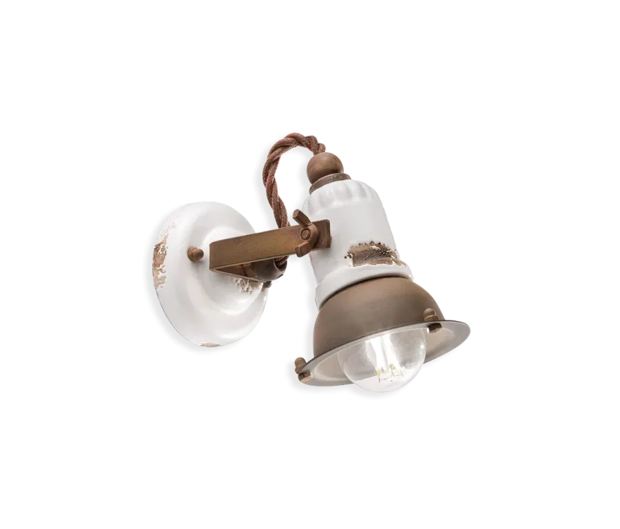 obrazek 1 Włoska mała lampa ścienna Loft w stylu retro