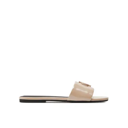 Zdjęcie Calvin Klein Jeans Klapki Flat Sandal Slide Mg Met YW0YW01348 Beżowy