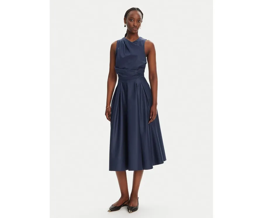 obrazek 1 Elisabetta Franchi Sukienka koktajlowa AB-T52-52E2-V440 Granatowy Regular Fit