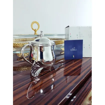Picture Stylish, silver-plated Chinelli sugar bowl