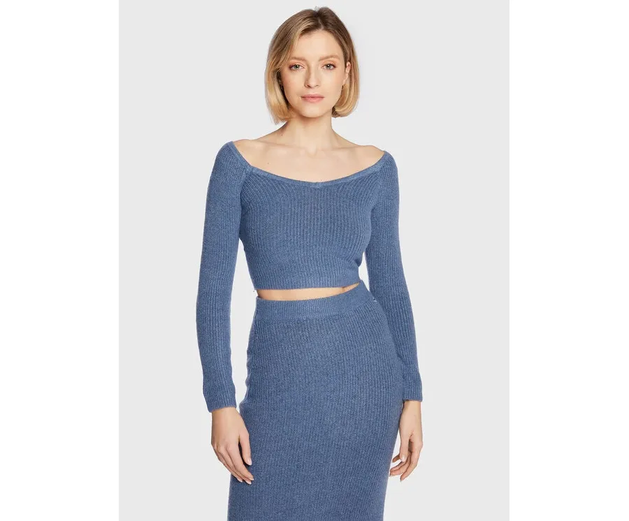 obrazek 1 Guess Sweter W3RR09 Z2QA0 Niebieski Slim Fit