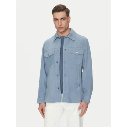 Zdjęcie Michael Kors Kurtka skórzana CS5800P4R4 Błękitny Regular Fit