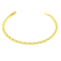 Zdjęcie Elegancka męska bransoletka z żółtego złota (19 cm)
