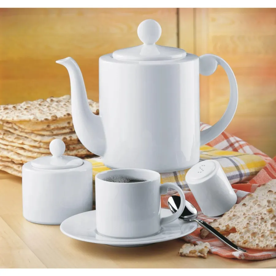 obrazek 3 Stylowy porcelanowy zestaw – solniczka z pieprzniczką o nowoczesnej formie - Seltmann Weiden