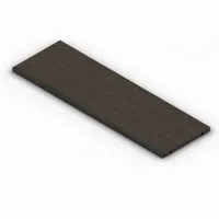 Picture Wooden shelf with mounting holes - element of a shop counter
