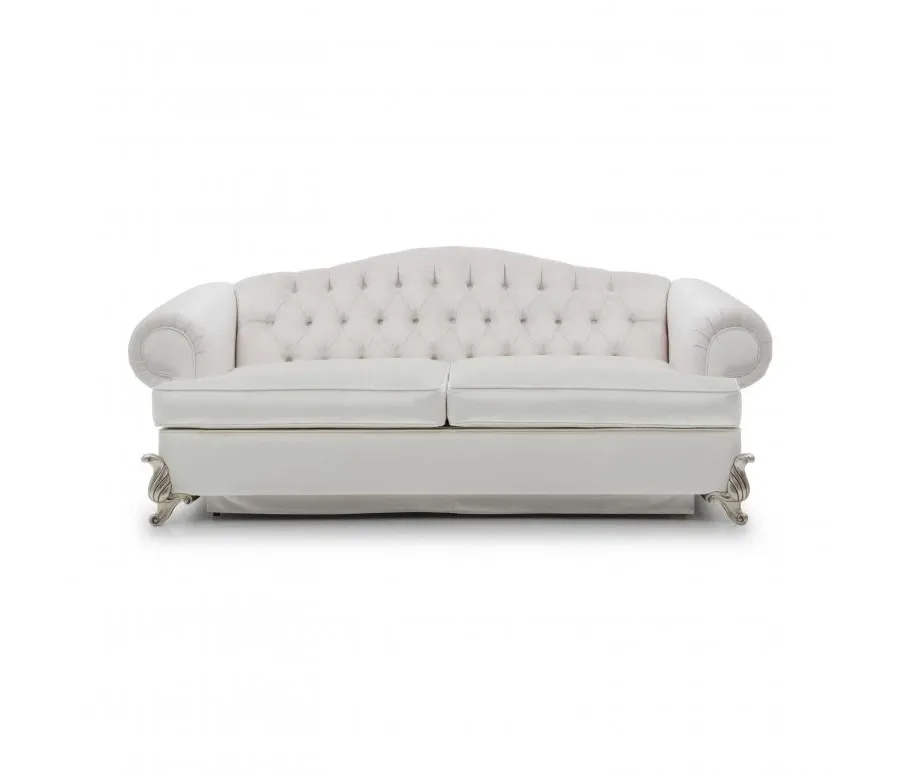 obrazek 2 Biała niezwykle elegancka sofa z funkcją spania - Sevensedie