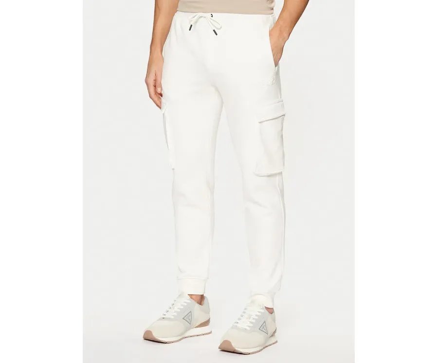 obrazek 1 Guess Spodnie materiałowe Z4YB08 K9V31 Écru Regular Fit