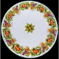 Zdjęcie Elegancki blat do ogrodu wykonany z lawy zdobiony motywem owoców - Ceramiche Valchida