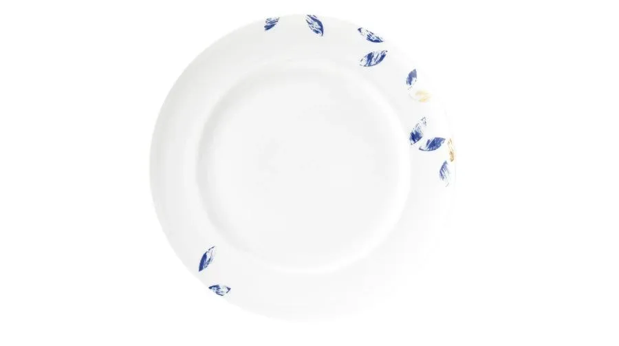 obrazek 1 Duży płaski okrągły porcelanowy talerz o pięknym zdobieniu – Tettau