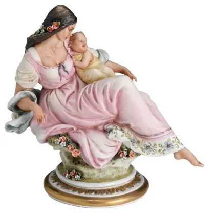 Zdjęcie Matka z dzieckiem - włoska porcelana