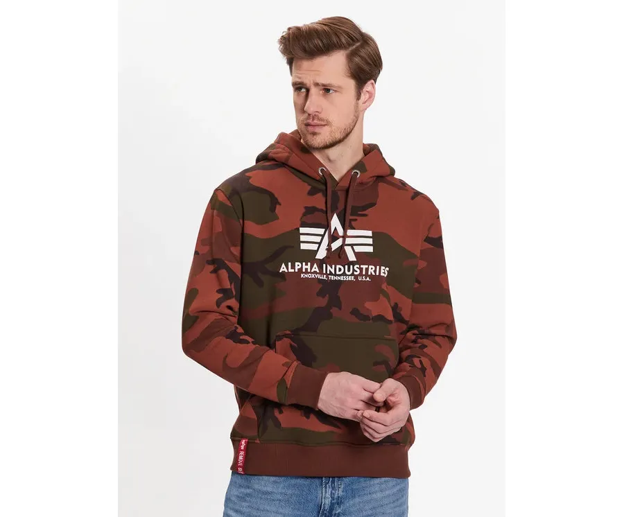 obrazek 1 Alpha Industries Bluza Basic 178312C Brązowy Regular Fit