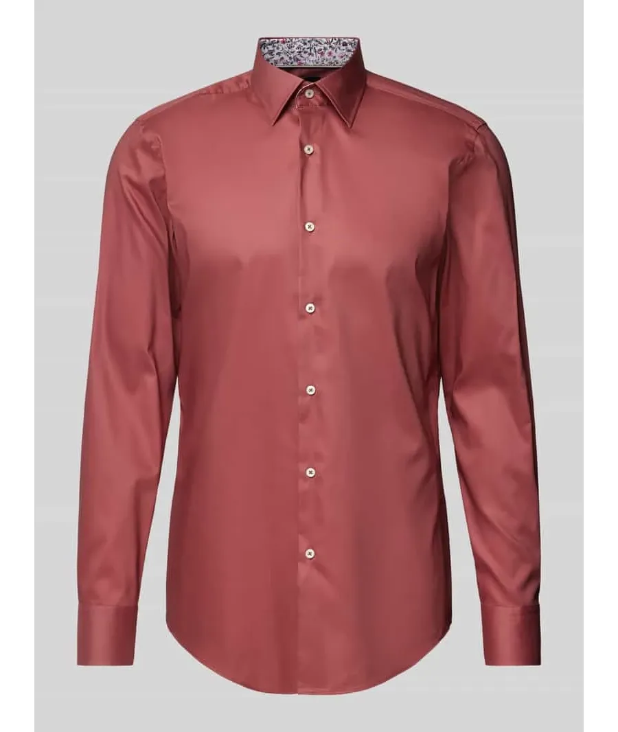 obrazek 1 Koszula biznesowa o kroju slim fit z kołnierzykiem typu kent model ‘Hank’
