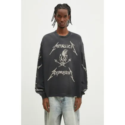 Zdjęcie Represent longsleeve Metallica Garage Inc Longsleeve kolor szary z nadrukiem MLM4366.230