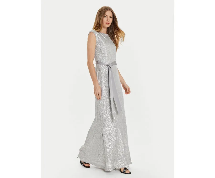 obrazek 1 Joseph Ribkoff Sukienka wieczorowa 243775 Srebrny Regular Fit