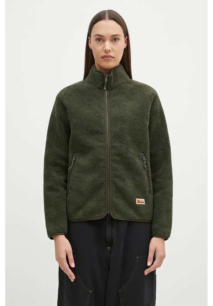 obrazek 1 Fjallraven bluza polarowa Vardag Pile Fleece W kolor zielony gładka F84789.662