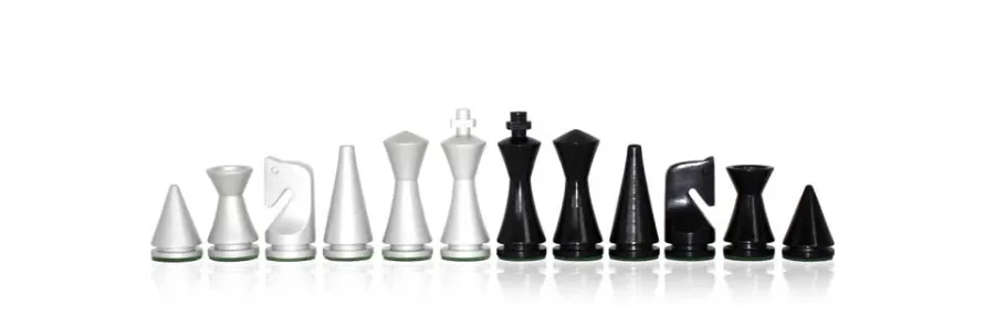 obrazek 2 Elegancki zestaw do gry w szachy G1501BN+341BN