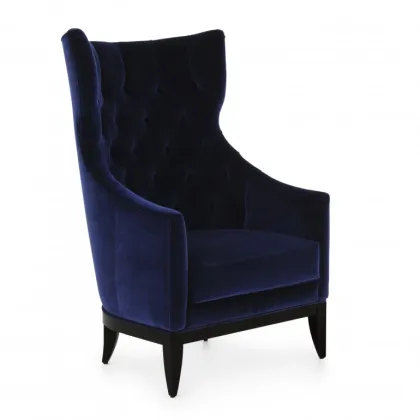 Zdjęcie Purpurowy elegancki fotel w nowoczesnym stylu - Sevensedie