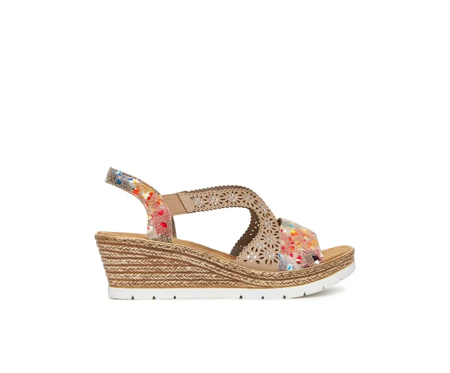 obrazek 1 Rieker Sandały 61916-90 Beżowy