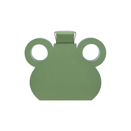 Zdjęcie Niepowtarzalny wazon Otto 9x42xH38 cm ze skóry w kolorze liści eukaliptusa