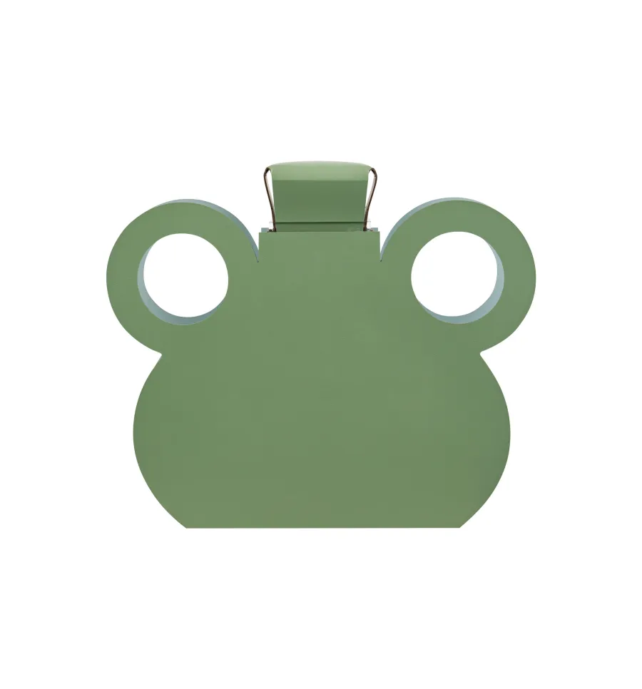 obrazek 1 Niepowtarzalny wazon Otto 9x42xH38 cm ze skóry w kolorze liści eukaliptusa