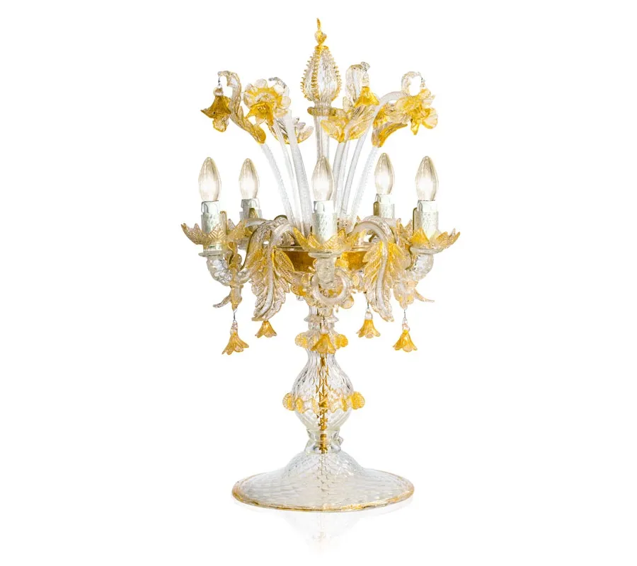 obrazek 2 Szklana lampa biurkowa LTV16/5 w stylu weneckim