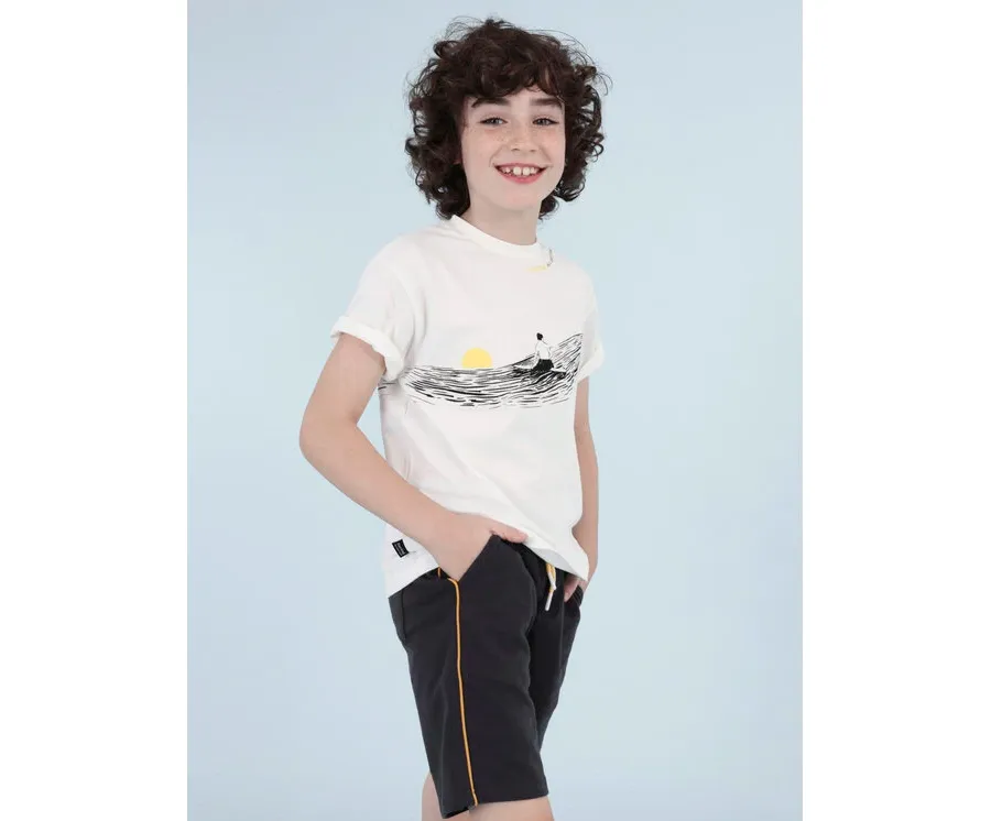 obrazek 1 Mayoral Komplet t-shirt i spodenki 6659 Kolorowy