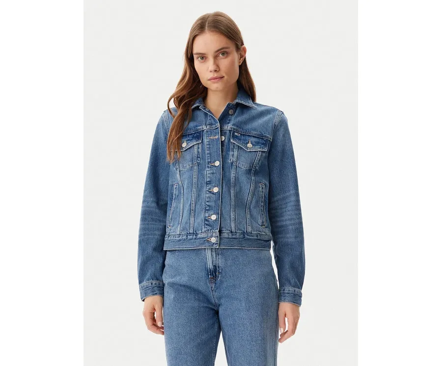 obrazek 1 Tommy Jeans Kurtka jeansowa DW0DW20570 Niebieski Regular Fit