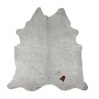 Picture Stylish decorative rug made of cowhide from a Swiss brand