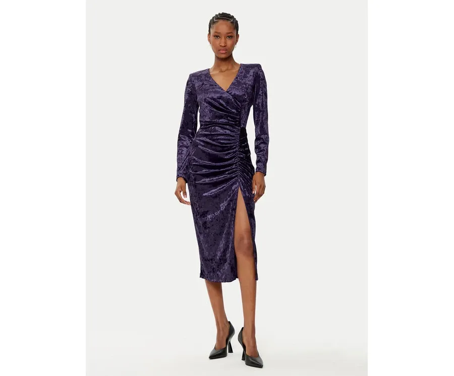 obrazek 1 Rinascimento Sukienka koktajlowa CFC0121946003 Fioletowy Regular Fit