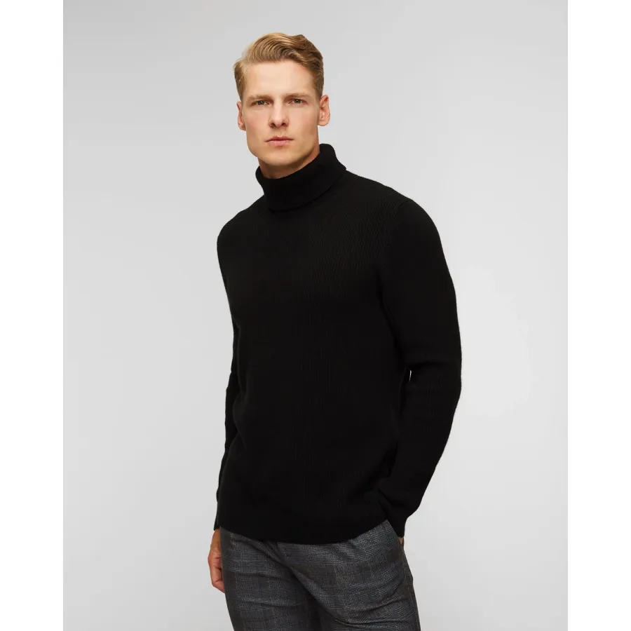 obrazek 1 Sweter Kaszmirowy Z Golfem Męski Johnstons Of Elgin Johnstons of Elgin