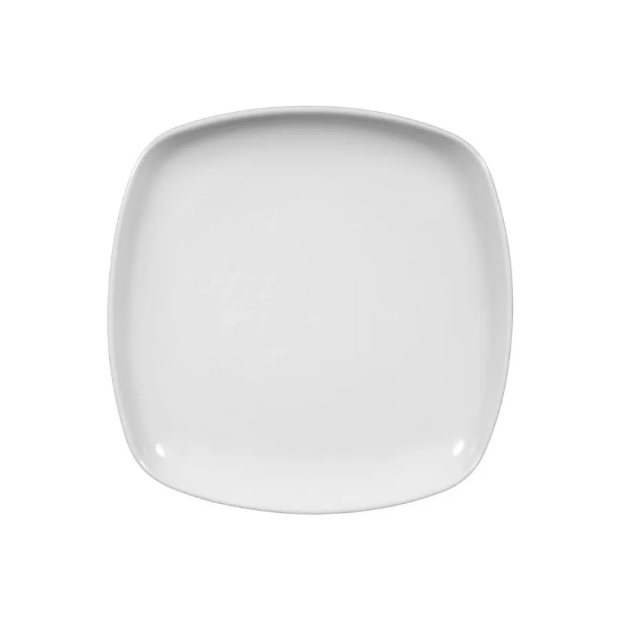 obrazek 1 Płaski prostokątny porcelanowy talerz do chleba 17,5 cm z Niemiec - Seltmann Weiden