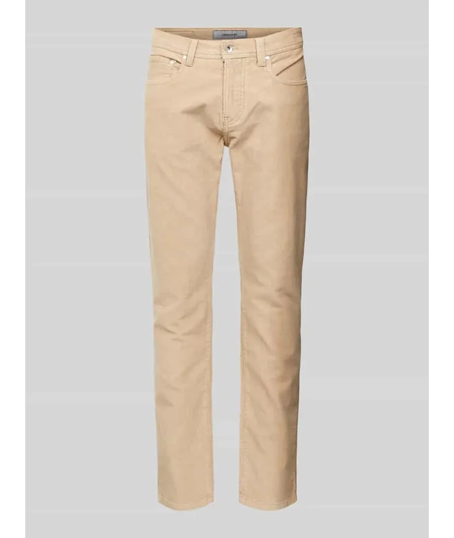 obrazek 1 Spodnie sztruksowe o kroju tapered fit z bawełną model ‘LYON’