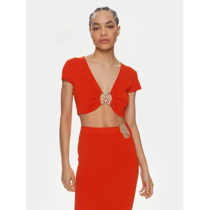 Zdjęcie Patrizia Pepe Bluzka 2K0261/K021-R825 Pomarańczowy Slim Fit