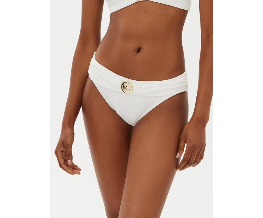 obrazek 1 MICHAEL Michael Kors Dół od bikini MM7M842 Biały
