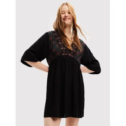 Zdjęcie Desigual Sukienka codzienna Marian 22WWVW57 Czarny Relaxed Fit