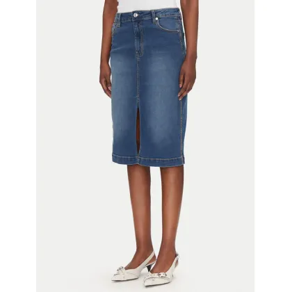 Zdjęcie Silvian Heach Spódnica jeansowa Quofoy GPP25403LO Granatowy Regular Fit