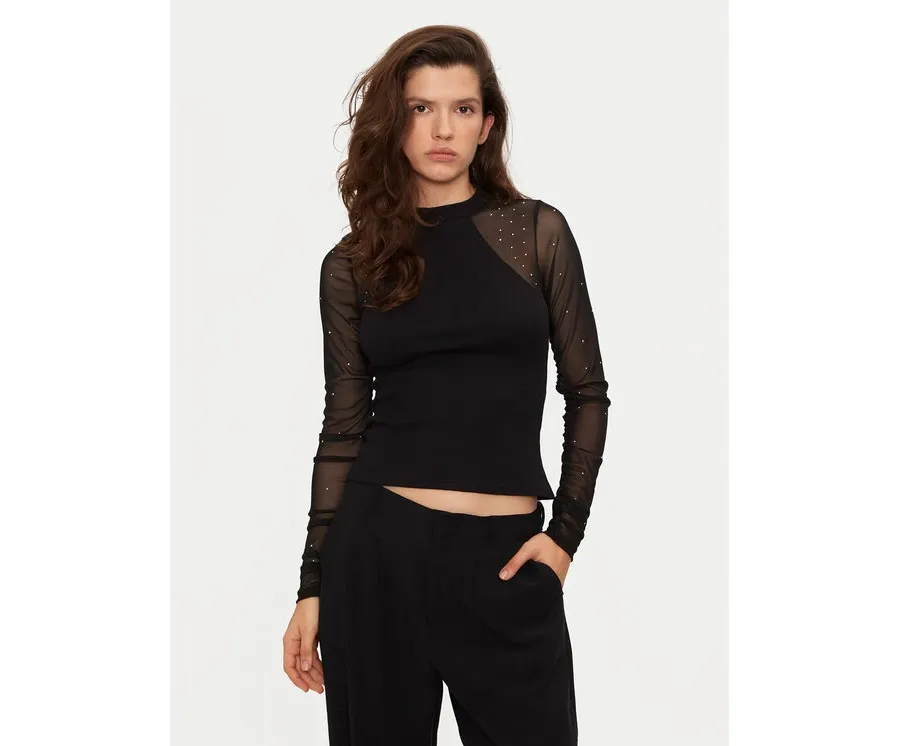 obrazek 1 Noisy May Bluzka Maya 27032594 Czarny Regular Fit