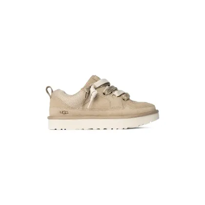 Zdjęcie UGG sneakersy zamszowe Lo Lowmel damskie kolor beżowy 1168890-MDSD