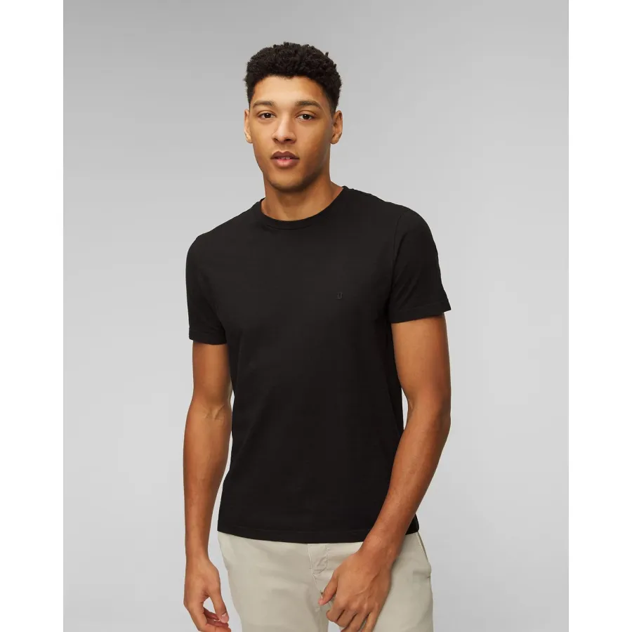 obrazek 1 Czarny T-shirt Męski Dondup