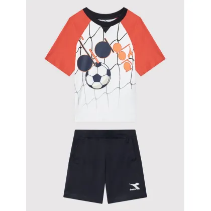 Zdjęcie Diadora Komplet t-shirt i szorty sportowe Score 102.178253 Biały Regular Fit