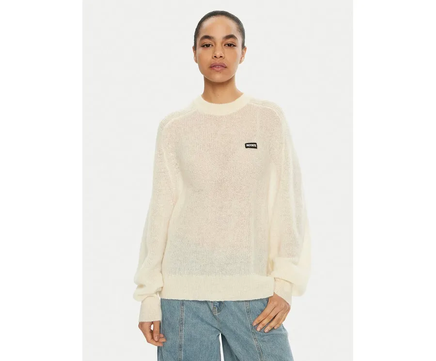 obrazek 1 ROTATE Sweter 113769 Écru Regular Fit