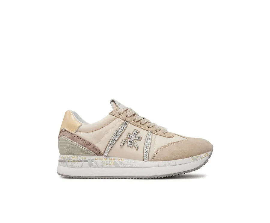 obrazek 1 Premiata Sneakersy Conny VAR 6671 Écru