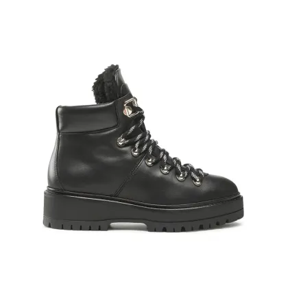 Zdjęcie Tommy Hilfiger Botki Leather Outdoor Flat Boot FW0FW06725 Czarny