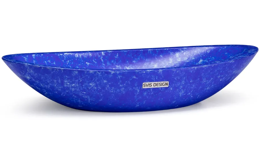 obrazek 1 Luksusowa umywalka 60 cm ORION BASIC – FINGER PAINTING, niebieski, lakier matowy