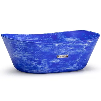 Zdjęcie Elitarna umywalka 50 cm LIBRA BASIC – THRILL, niebieski, lakier matowy