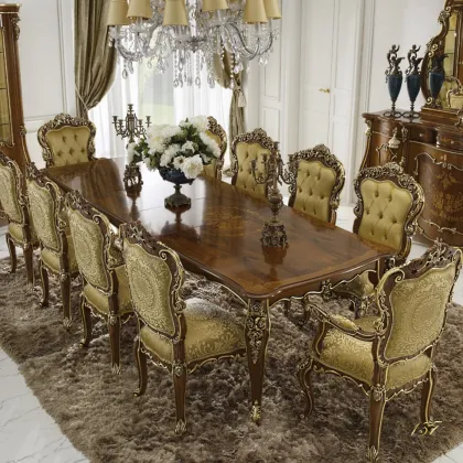 Zdjęcie Piękny duży stół jadalniany w stylu klasycznym