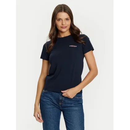 Zdjęcie Guess Jeans T-Shirt W4YI02 J1314 Granatowy Slim Fit