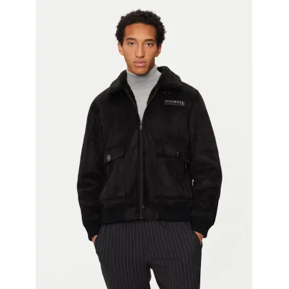 Zdjęcie Richmond X Kurtka z imitacji skóry UMA24167MT Czarny Regular Fit