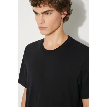 Zdjęcie Samsoe Samsoe t-shirt bawełniany kolor czarny gładki